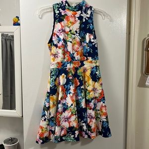Blue Floral Dress.